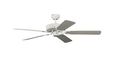 Ceiling Fan Winterbetrieb Living Room Potkuri White With Rattan - Image 1 of 2