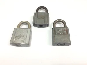 vintage, antique padlocks, set of 3, corbin, taylor, chicago brands, locksmith - Picture 1 of 6