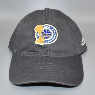 Golden State Warriors adidas 2017 NBA Champions Official Locker Room Cap Hat - Image 1 of 4