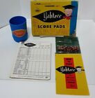 VTG 1956 Yahtzee Instuction Book,Dice,Score Cards &smallbox,Cup, NO BOX PARTS, 
