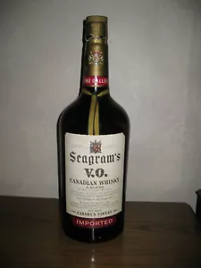 SEAGRAM'S V.O. Kanadische Whiskyflasche LEER 1 Gallone GLAS 1965 IMPORTIERT NACH NY - Bild 1 von 11