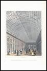 1829 Druck FRANKREICH Paris Umgebung INNEN DER GALERIE DE PALAIS ROYAL (PEC7)