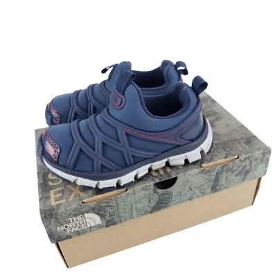 NORTH FACE Youth Litewave Slip-On Water Resistant Sneakers Cosmic Blue Red NIB - Image 1 of 4