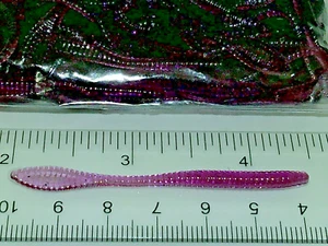 75 Blue Fleck 2.5" MICRO TROUT PADDLE WORM Soft Plastic Fishing Lures Crappie - Picture 1 of 1