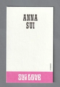 Carte  publicitaire - advertising card - Sui Love d'Anna Sui - Picture 1 of 1