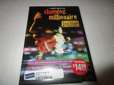 DVD:  Slumdog Millionaire Widescreen Dev Patel Freida Pinto Madhur Mittal 2008 - Image 1 of 3