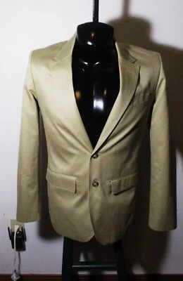 L.L. BEAN Khaki Tan 100% Cotton Blazer Sports Jacket Men's Size 36 NWOT - Image 1 of 4