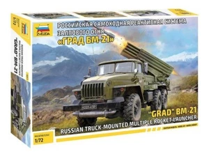 Russischer LKW-montierter Mehrfachraketenwerfer BM-21 Grad 5051 ZVEZDA 1:72 NEU! - Bild 1 von 8
