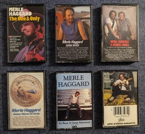 Merle Haggard Cassette Tapes - Kern River Big City George Jones Country Music - Imagen 1 de 9