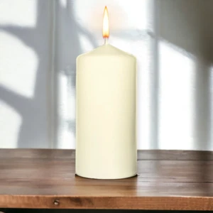 Kerzen | Kerze | Wachs | Stumpenkerzen 4er | Weiß - Bild 1 von 3