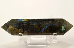 4.25" Azure Labradorite Point Natural Spectrolite Feldspar Mineral - Madagascar - Picture 1 of 4