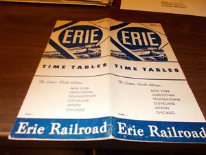 Erie Railroad 1952 horario vintage/28 de septiembre de 1952 - Imagen 1 de 2
