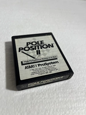 Pole Position II 2 Atari 7800 Pro System 1988 Cartridge Only Namco - Image 1 of 3