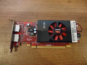 HP / AMD Firepro W2100 2GB GDDR3 Low Profile 2xDisplay Port PCIE 3.0 x8 - Picture 1 of 4