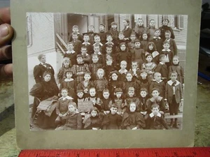 RARE Old Picture Photo Atlanta Georgia Crew Street School c. 1896 Students Class - Bild 1 von 4