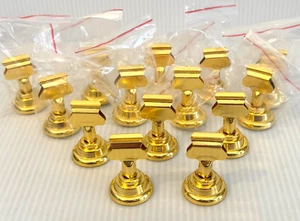 14 Pc Gold Table Place Card Holders ~ Metal Name/Number Weighted 1.7" Gray Bunny - Picture 1 of 4