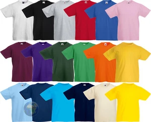 T-SHIRT da BAMBINO Maglietta A MANICHE CORTE in COTONE Bimbi COLORATA Ragazzi - Imagen 1 de 18