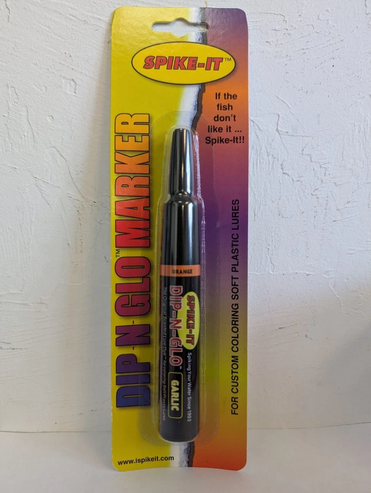 SPIKE-IT DIP-N-GLO GARLIC SCENTED MARKER ORANGE - Image 1 of 1