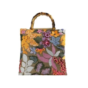 Chinese Style Lace Weaving Tote Bags For Lady Girl Women - Picture 1 of 10