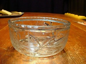 Antique ABP Cut Crystal Footed Bowl with Floral Motif Signed HAWKES - Picture 1 of 4