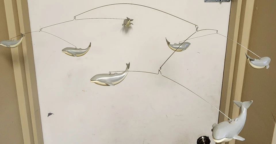 De Colección Otagiri Ballena Bebé Móvil Colgante Cuna Guardería Náutica Baby Shower Regalo Foto 1 de 1