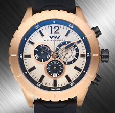 Weil & Harburg Stainless Steel Chronograph Mens Swiss Luxury Watch ( 2 Colors )