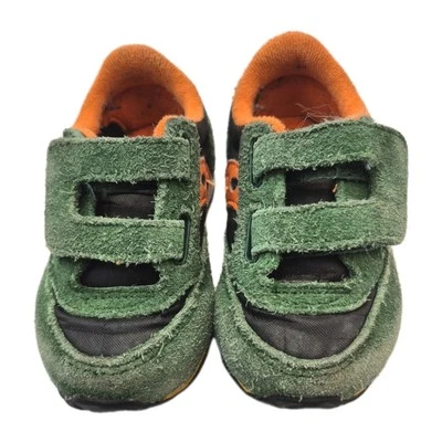 Zapatillas Saucony Jazz Low Pro Niño Pequeño 4M Verde Naranja Gamuza Cuero Foto 1 de 4
