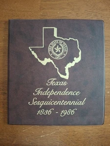 Scarce DUAL CANCEL Texas Independence Sesquicentennial - FDC Folio 10 Covers - Picture 1 of 4