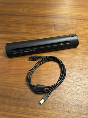 Brother DS600 Compact Handheld Mobile Pass-Through Scanner w/USB Cable WORKING - Image 1 of 4