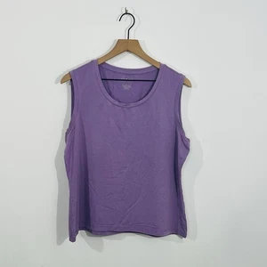 L.L. Bean lila Pullover Freizeit Tank Top perfekt Unterhemd Closet Essential - Bild 1 von 6