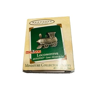 Locomotora Hallmark Monopoly 2002 ornamento en miniatura mini #3 Game Advance to Go - Imagen 1 de 5