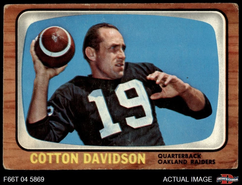 1966 Topps #109 Cotton Davidson Raiders Baylor 1.5 - FAIR - Image 1 of 1