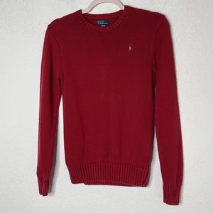Polo Ralph Lauren Strickpullover Pullover Jungen Gr. L 16-18 rot Pony Logo - Bild 1 von 13