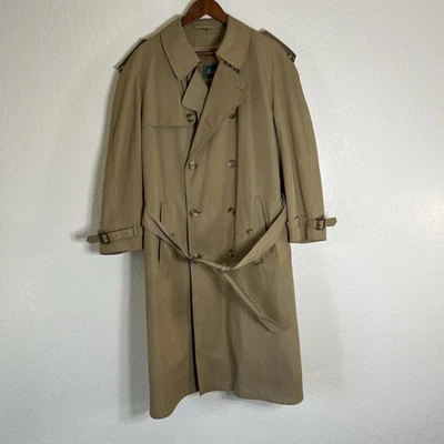 Men’s Vintage Marshall Fields Trenchcoat Size 42 Regular Made In USA￼ - Image 1 of 4