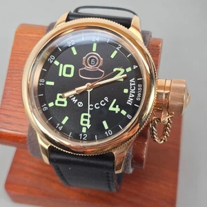 Reloj de Cuarzo Luminoso Invicta Russian Diver Modelo 7106 Tono Oro Rosa y Negro - Imagen 1 de 11