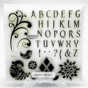 Close To My Heart CTMH My Acrylix D1418 Alphabets Letters Stamp Set NEW - Picture 1 of 4