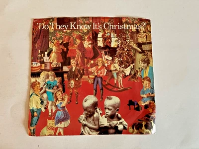 Band Aid Do They Know It's Christmas 1984 Columbia 45 RPM VG+/Exc Play Test - Image 1 of 4