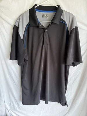 Champions Tour Black w/ Gray Accents Short-Sleeve Polo Shirt Men's Size XL - Image 1 of 3