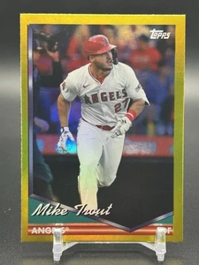 2024 Topps Archives Yellow Foil #217 Mike Trout Los Angeles Angels - Picture 1 of 2