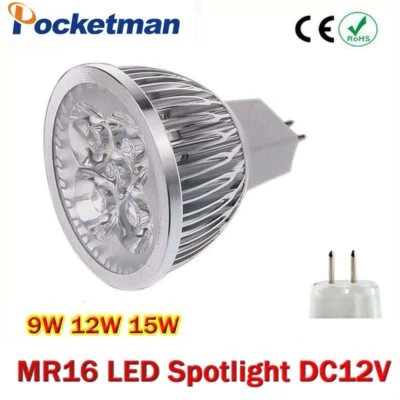 GU5.3 MR16 DC 12V 3W 4W 5W LED Bombilla Lámpara Foco Downlight