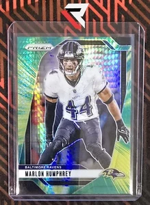 2024 Panini Prizm Football Marlon Humphrey Green Yellow Hyper 072/180 #24 JS - Bild 1 von 2
