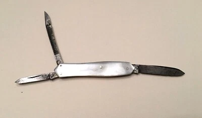 Vtg MILLER BROS Mother of Pearl Pocket Knife USA - Image 1 of 4