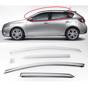 2009+ Cerato/FORTE 5Door HatchBack Chrome Sun Shade Rain Guard Door Visor K-719 - Picture 1 of 5