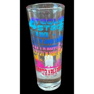 Puerto Vallarta Mexico Shot Glass 4 Stages of Tequila Drinking Tequilero - Picture 1 of 8