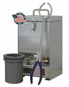 100 OZ GOLD QUIKMELT PRO TABLETOP ELECTRIC MELTING FURNACE 2200°F SILVER COPPER - Picture 1 of 3