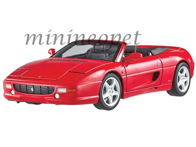 HOT WHEELS ELITE BLY34 FERRARI F355 SPIDER CONVERTIBLE 1/18 MODELO DIECAST ROJO Foto 1 de 2
