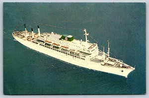 Passenger Liners Brasil & Argentina Moore-McCormack Lines postcard 1960s - Picture 1 of 2