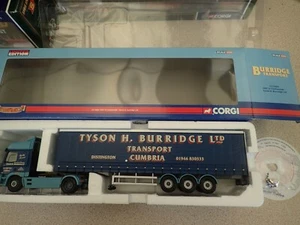 Corgi 1:50 CC13603 Ltd Edn Daf CF Curtainside Tyson H Burridge Ltd Untouched - Picture 1 of 11