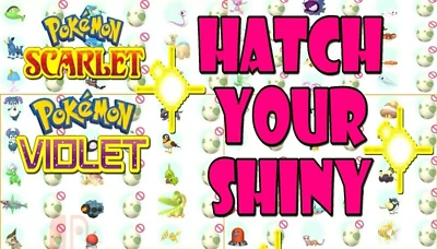 POKÉMON ✨ POKEMON EGGS 6IVS HATCH YOUR SHINY + ABILITY PATCH POKEMON SCARLET VIOLET ✨