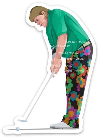 John Daly likeness magnet - John Patrick Daly - PGA - Professional Golf Cover